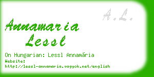 annamaria lessl business card